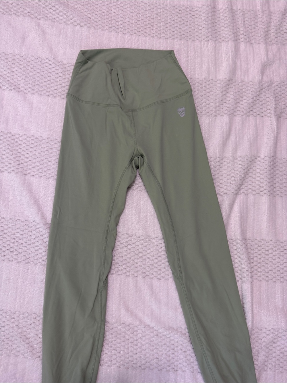 High-Rise Olive Green Performance Leggings